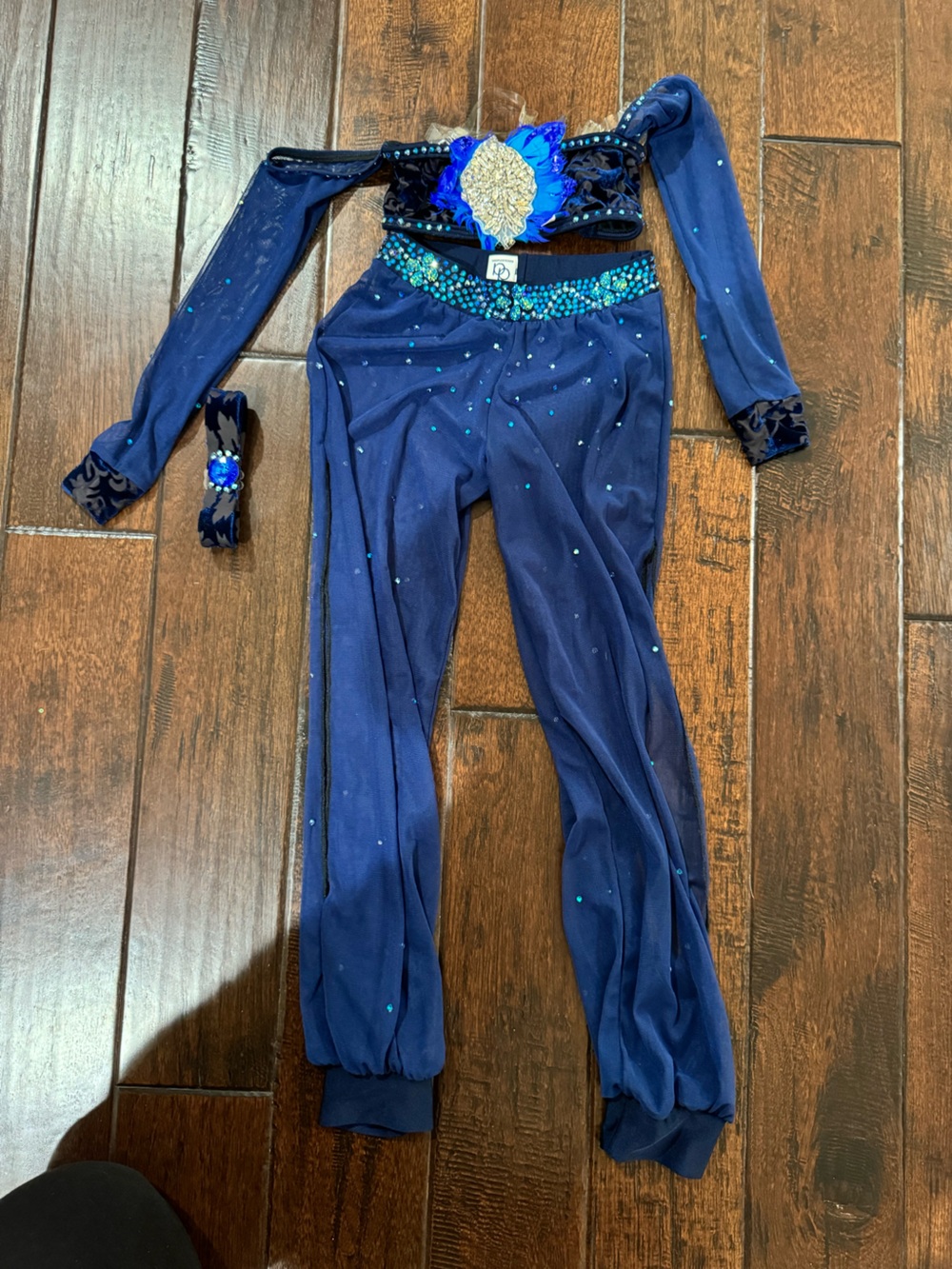 Blue semi-custom Dance Costume - S Child Small